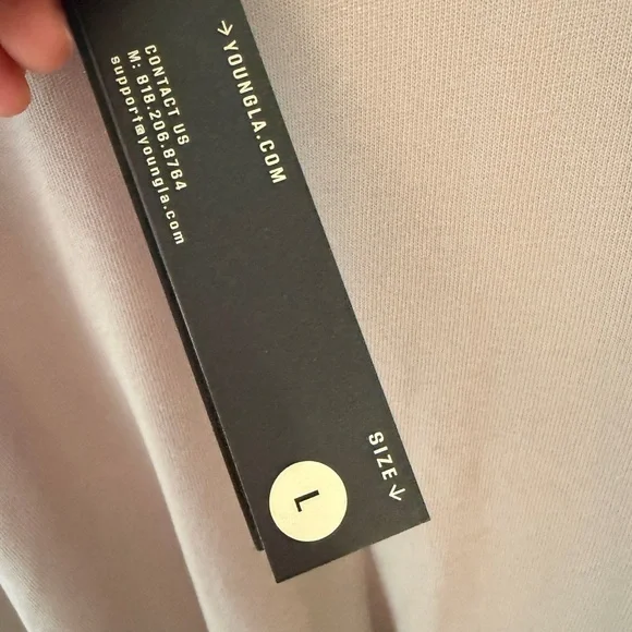 YoungLA Women's Gray Short Sleeve Tee - Picture 2 of 3